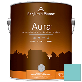 Краска Aura Waterborne Exterior Low Lustre Finish (634) цвет 739 Un-Teal We Meet Again