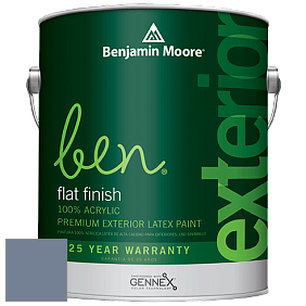 Benjamin Moore Ben 541 Waterborne Exterior Flat Finish краска цвет 1434 In the Twilight