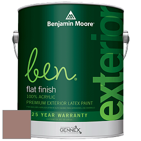 Benjamin Moore Ben 541 Waterborne Exterior Flat Finish краска цвет 2100-40 Appalachian Spring