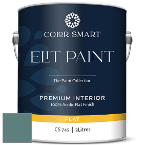 COLOR SMART CS 745 ELIT PAINT глубокоматовая моющаяся краска цвет NCS S 5020-B50G 