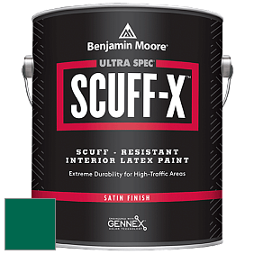 Benjamin Moore 486 Ultra Spec SCUFF-X Interior Satin Finish краска цвет NCS S 4550-B90G 