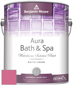 Benjamin Moore Aura 532 Bath & Spa Waterborne Interior Paint Matte Finish краска цвет NCS S 1060-R20B 