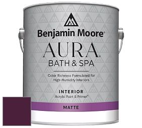 Benjamin Moore Aura 532 Bath & Spa Waterborne Interior Paint Matte Finish краска цвет RAL 4007 