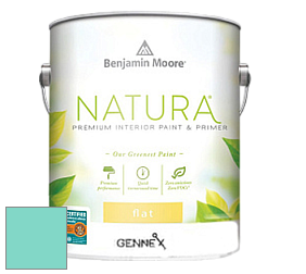 Benjamin Moore 514 Natura Interior Semi-Gloss Finish краска цвет 655 Coastal Paradise