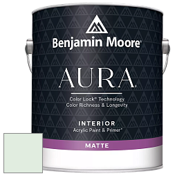 Benjamin Moore Aura 522 Interior Paint - Matte краска цвет 2035-70 Italian Ice Green