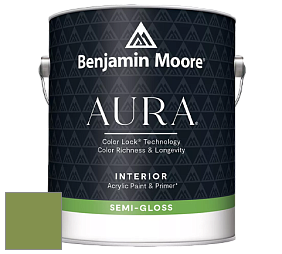 Benjamin Moore Aura 528 Waterborne Interior Semi-gloss Finish краска цвет NCS S 3050-G40Y 