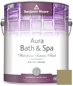 Краска Benjamin Moore Aura Bath & Spa Interior Paint Matte Finish (532) цвет 524 Hiking Path