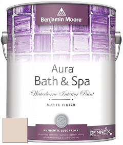 Benjamin Moore Aura 532 Bath & Spa Waterborne Interior Paint Matte Finish краска цвет 2163-60 Latte