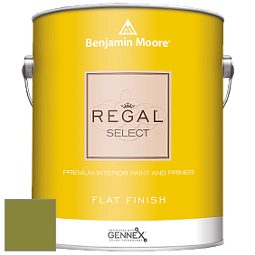 Benjamin Moore 547 Regal Select Waterborne Interior Flat Finish краска цвет 2146-10 Dark Celery