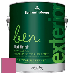 Benjamin Moore Ben 541 Waterborne Exterior Flat Finish краска цвет 1348 Razzle Dazzle