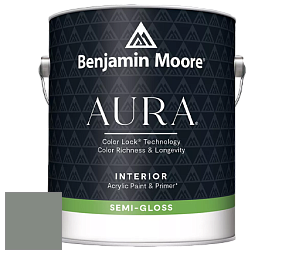 Benjamin Moore Aura 528 Waterborne Interior Semi-gloss Finish краска цвет 1580 Intrigue