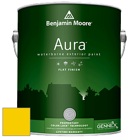 Benjamin Moore Aura 629 Waterborne Exterior Flat Finish краска цвет 2023-30 Sun Porch