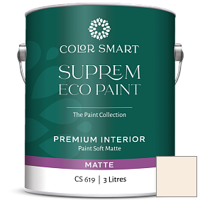 Краска COLOR SMART CS 619 SUPREM ECO PAINT матовая краска цвет 2157-70 Ivory Tower