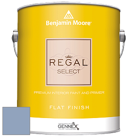 Benjamin Moore 547 Regal Select Waterborne Interior Flat Finish краска цвет 1433 Blue Pearl