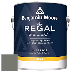 Benjamin Moore 547 Regal Select Waterborne Interior Flat Finish краска цвет NCS S 6005-G50Y 