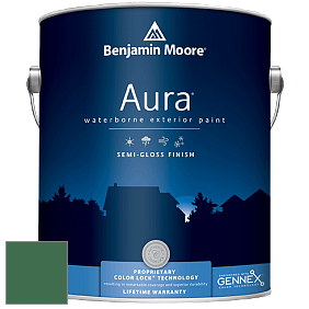 Benjamin Moore Aura 632 Waterborne Exterior Semi-Gloss Finish краска цвет 2038-10 Celtic Green