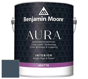Benjamin Moore Aura 522 Interior Paint - Matte краска цвет 2062-20 Gentleman's Gray