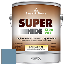 Benjamin Moore 355 Super Hide Zero Voc Interior Flat краска цвет 839 Old Blue Jeans