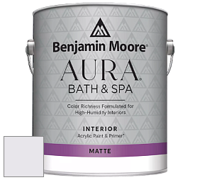 Benjamin Moore Aura 532 Bath & Spa Waterborne Interior Paint Matte Finish краска цвет NCS S 0505-R50B 
