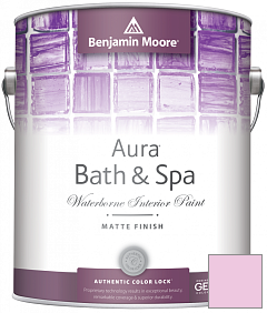 Краска Benjamin Moore Aura Bath & Spa Interior Paint Matte Finish (532) цвет 2079-60 Pink Cherub