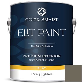 Краска COLOR SMART CS 745 ELIT PAINT глубокоматовая моющаяся краска цвет 1561 Castle Peak Gray
