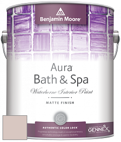 Benjamin Moore Aura 532 Bath & Spa Waterborne Interior Paint Matte Finish краска цвет 2097-60 Misty Blush