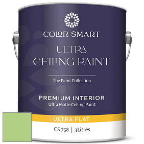 COLOR SMART CS 758 ULTRA CEILING PAINT ультраматовая краска цвет 557 Leprechaun Green
