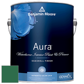 Benjamin Moore Aura 524 Waterborne Interior Eggshell Finish краска цвет 2039-10 Deep Green