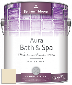 Benjamin Moore Aura 532 Bath & Spa Waterborne Interior Paint Matte Finish краска цвет 2151-60 Linen Sand