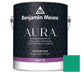 Краска Benjamin Moore Aura Interior Paint - Matte (522) цвет 2046-30 Cayman Lagoon