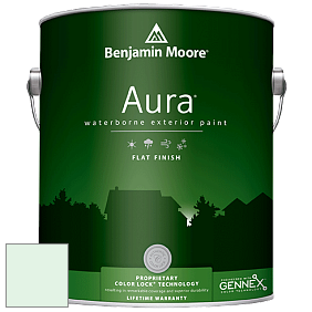 Benjamin Moore Aura 629 Waterborne Exterior Flat Finish краска цвет 2036-70 CrÃ¨me de Mint