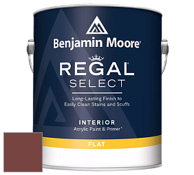 Benjamin Moore 547 Regal Select Waterborne Interior Flat Finish краска цвет 2084-10 Brick Red
