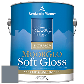 Benjamin Moore W096 Regal Select Exterior Paint-Moor GloSoft Gloss Finish краска цвет 2130-40 Black Pepper