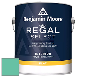 Benjamin Moore 547 Regal Select Waterborne Interior Flat Finish краска цвет 2043-40 Egyptian Green