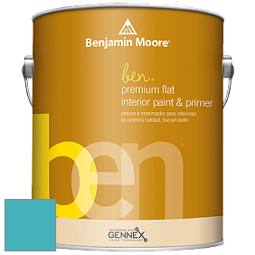 Benjamin Moore Ben W625 Premium Interior Latex Flat краска цвет 760 Baltimore Sky