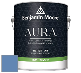 Benjamin Moore Aura 528 Waterborne Interior Semi-gloss Finish краска цвет NCS S 3040-R80B 