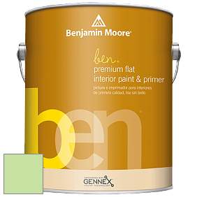 Benjamin Moore Ben W625 Premium Interior Latex Flat краска цвет 2030-50 Shimmering Lime
