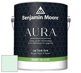 Benjamin Moore Aura 528 Waterborne Interior Semi-gloss Finish краска цвет 2037-70 Fresh Mint