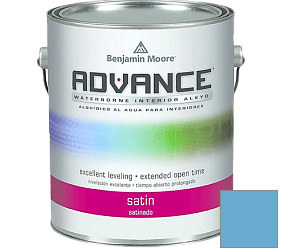 Краска Benjamin Moore 792. Advance Interior Paint-Satin эмаль цвет 796 Nova Scotia Blue