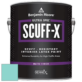 Benjamin Moore 484 Ultra Spec SCUFF-X Interior Matte Finish краска цвет 661 Caribbean Cool