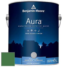 Benjamin Moore Aura 632 Waterborne Exterior Semi-Gloss Finish краска цвет 2035-20 Cactus Green