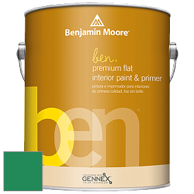 Benjamin Moore Ben W625 Premium Interior Latex Flat краска цвет 2039-20 Emerald Isle
