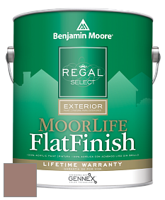 Benjamin Moore W105 Regal Select Exterior Paint-MoorLife Flat Finish краска цвет 2095-40 Mudslide