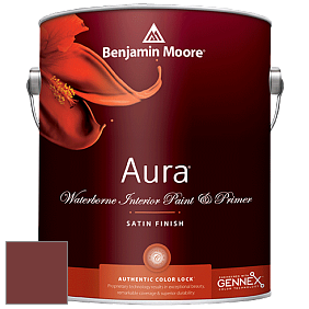 Benjamin Moore Aura 526 Waterborne Interior Satin Finish покрытие цвет NCS S 4550-Y90R 
