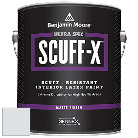 Benjamin Moore 484 Ultra Spec SCUFF-X Interior Matte Finish краска цвет 2127-70 Cascade White