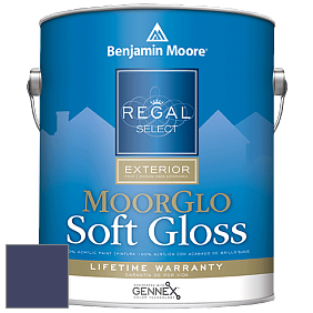 Benjamin Moore W096 Regal Select Exterior Paint-Moor GloSoft Gloss Finish краска цвет 2067-10 Midnight Navy