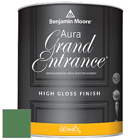 Benjamin Moore Aura 148 Grand Entrance High Gloss эмаль цвет 2036-20 Irish Moss