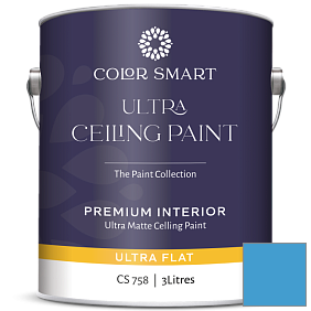 Краска COLOR SMART CS 758 ULTRA CEILING PAINT ультраматовая краска цвет 2065-40 Utah Sky