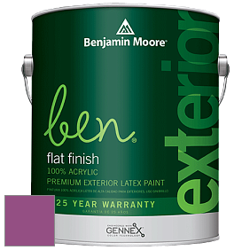 Benjamin Moore Ben 541 Waterborne Exterior Flat Finish краска цвет 2075-30 Pre-Dawn Sky