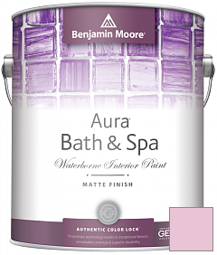Краска Benjamin Moore Aura Bath & Spa Interior Paint Matte Finish (532) цвет 2080-60 Posy Pink